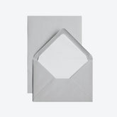 Crown Mill - Letter Set - Silver Line - A5 - Grey (Set of 25)