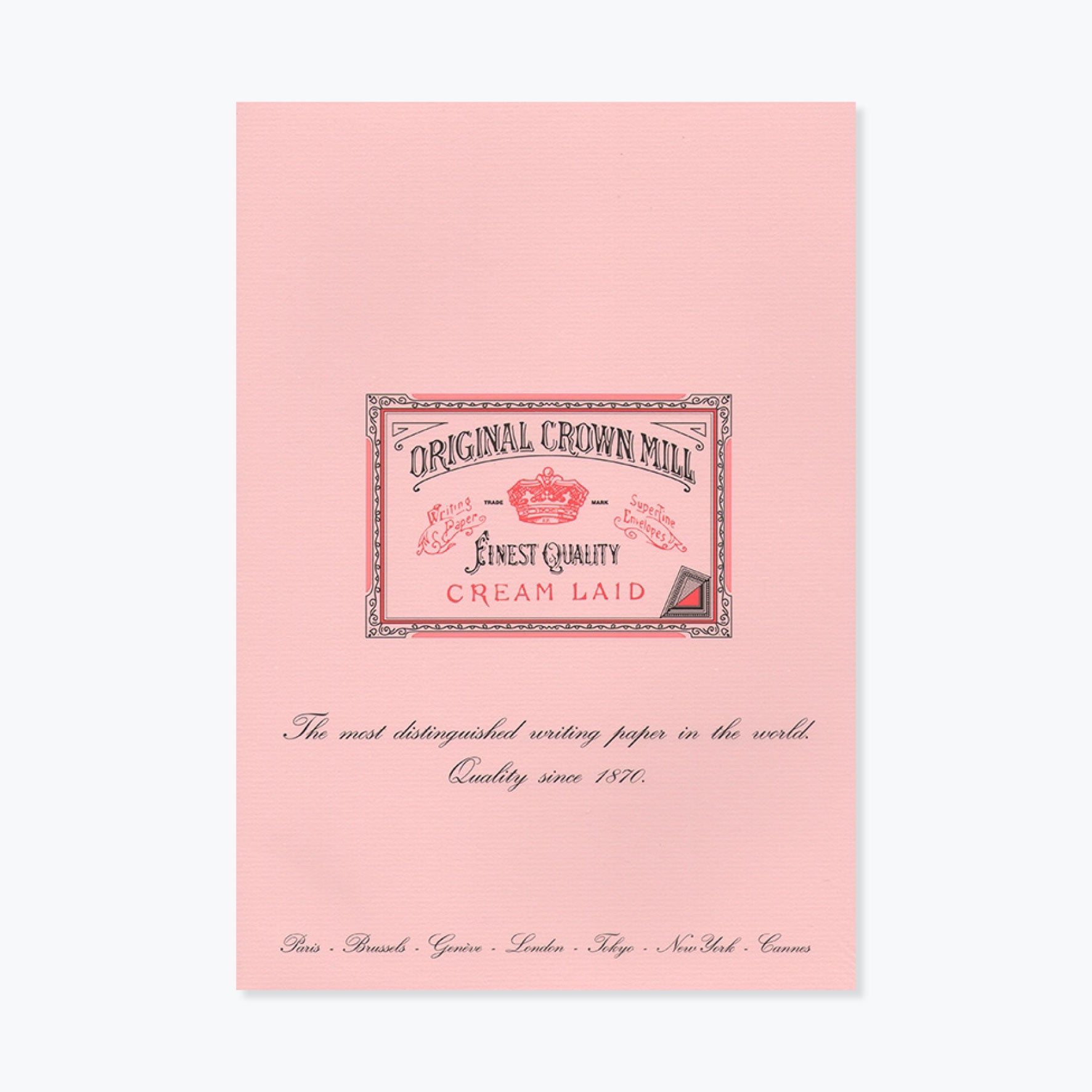 Crown Mill - Writing Pad - A4 - Pink