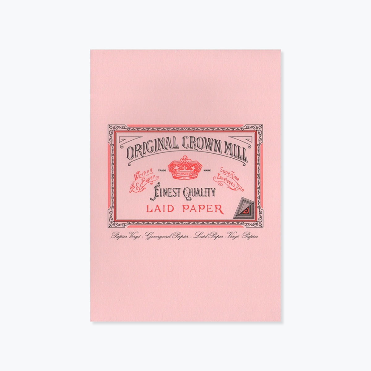 Crown Mill - Writing Pad - A5 - Pink