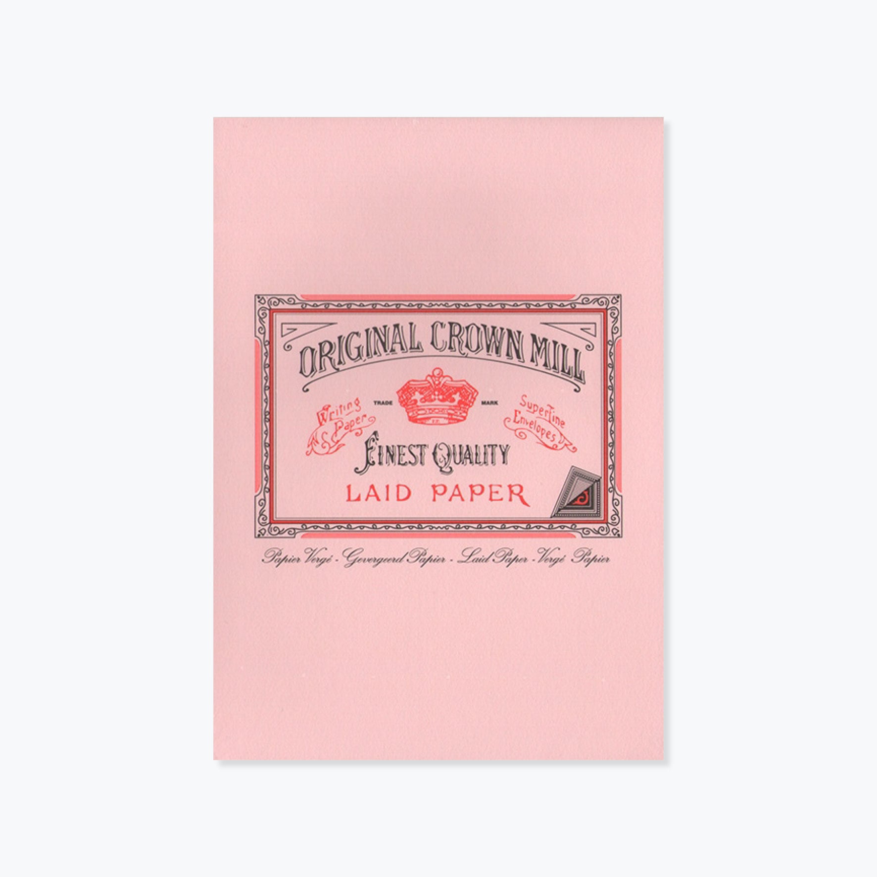 Crown Mill - Writing Pad - A5 - Pink