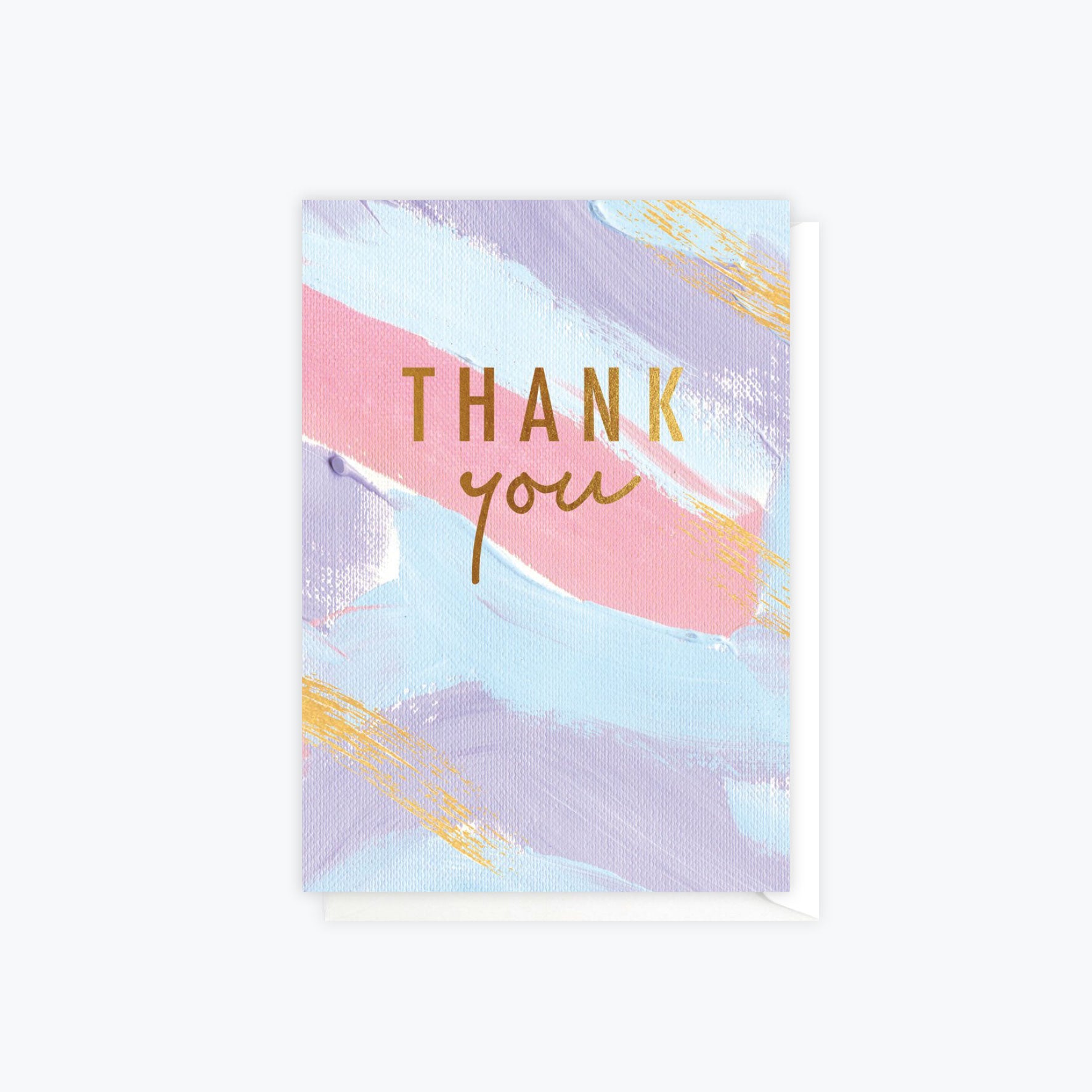 ELM Paper - Card - Thank You - Brushy Thank You Colour