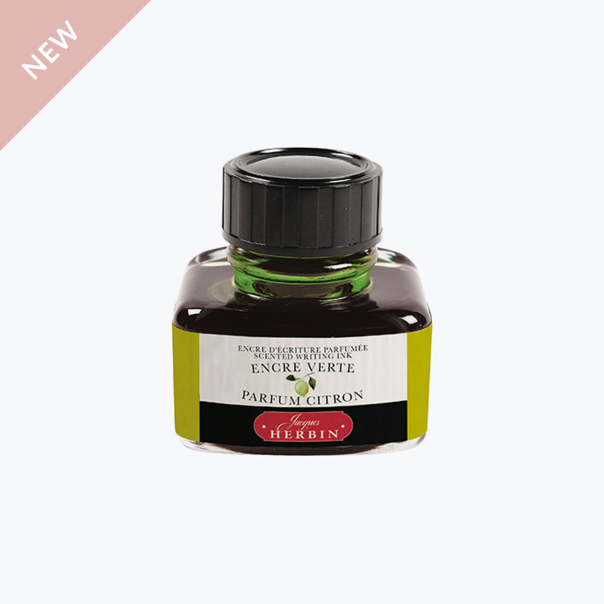 Herbin - Fountain Pen Ink - Scented - 30ml - Verte (Parfum Citron)