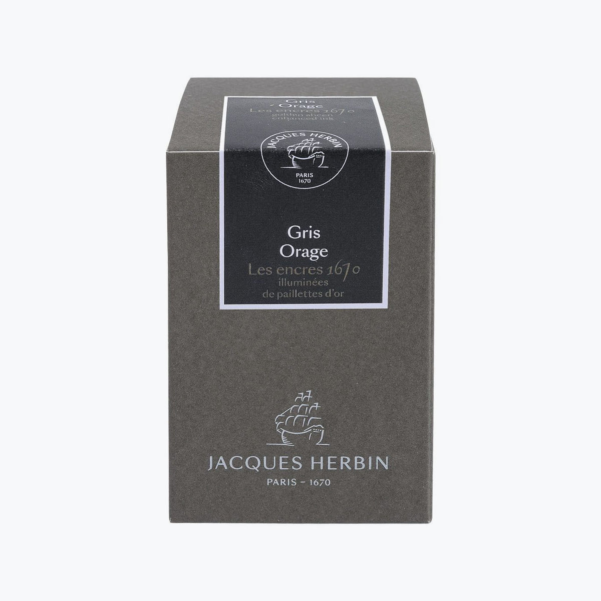 J. Herbin - Fountain Pen Ink - 1670 - Gris Orage (Stormy Grey)