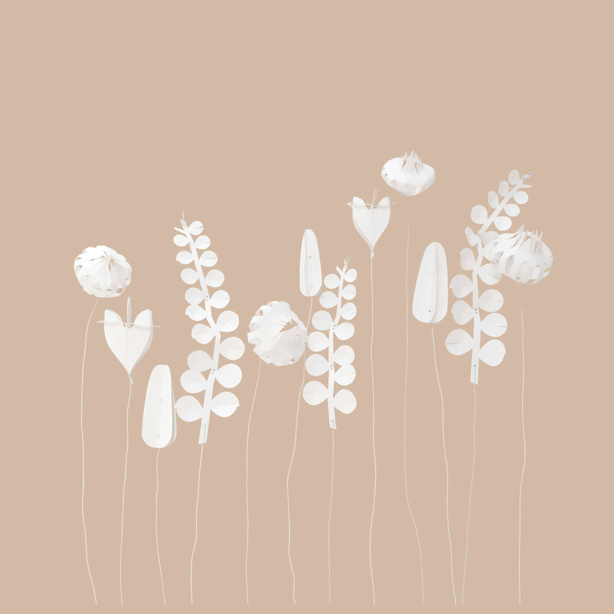 Jurianne Matter - Ornament - Flowers - Field - Large White