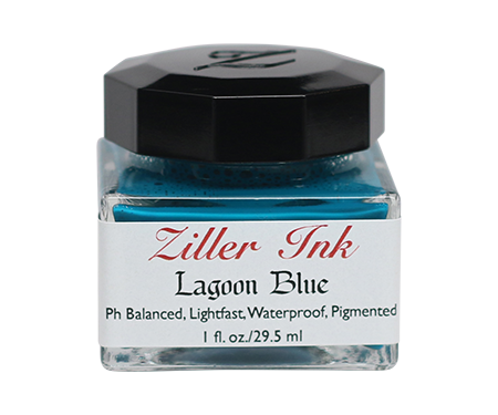 Ziller’s - Calligraphy Ink - Lagoon Blue