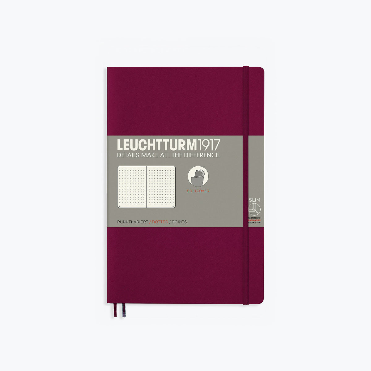 Leuchtturm1917 - Notebook - Softcover - B6+ - Port Red