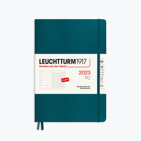 Leuchtturm1917 - 2024 Diary - Weekly Notebook - A5 - Pacific Green (Soft)