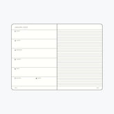 Leuchtturm1917 - 2024 Diary - Weekly Notebook - A5 - Sage (Soft)