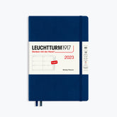 Leuchtturm1917 - 2024 Diary - Weekly Planner - A5 - Navy (Hard)