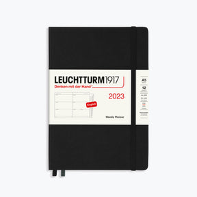 Leuchtturm1917 - 2024 Diary - Weekly Planner - A5 - Black (Hard)