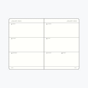 Leuchtturm1917 - 2024 Diary - Weekly Planner - A5 - Stone Blue (Soft)