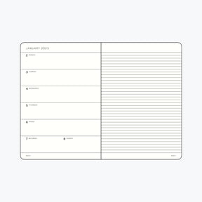 Leuchtturm1917 - 2024 Diary - Weekly Notebook - A6 - Stone Blue (Hard)