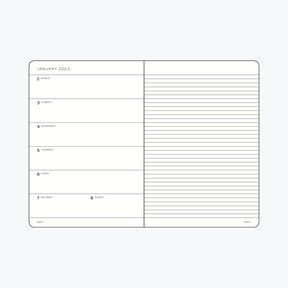 Leuchtturm1917 - 2024 Diary - Weekly Notebook - A6 - Navy (Soft)