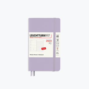 Leuchtturm1917 - 2024 Diary - Weekly Notebook - A6 - Lilac (Soft)