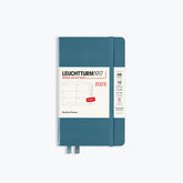 Leuchtturm1917 - 2024 Diary - Weekly Planner - A6 - Stone Blue (Hard)