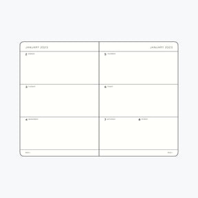 Leuchtturm1917 - 2024 Diary - Weekly Planner - A6 - Stone Blue (Hard)