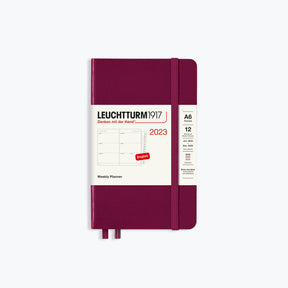 Leuchtturm1917 - 2024 Diary - Weekly Planner - A6 - Port Red (Hard)