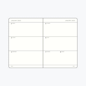 Leuchtturm1917 - 2024 Diary - Weekly Planner - A6 - Port Red (Soft)