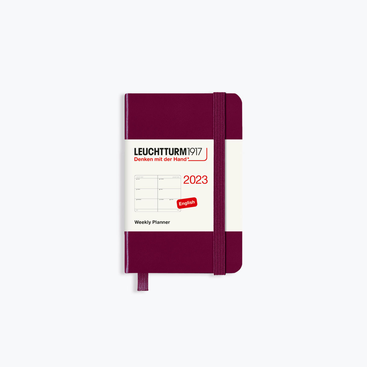 Leuchtturm1917 - 2024 Diary - Weekly Planner - A7 - Port Red