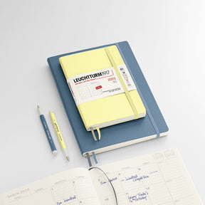 Leuchtturm1917 - 2024 Diary - Monthly Notebook - B5 - Port Red