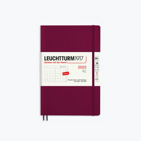 Leuchtturm1917 - 2024 Diary - Monthly Notebook - B6 - Port Red