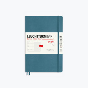 Leuchtturm1917 - 2024 Diary - Weekly Notebook - B6+ - Stone Blue