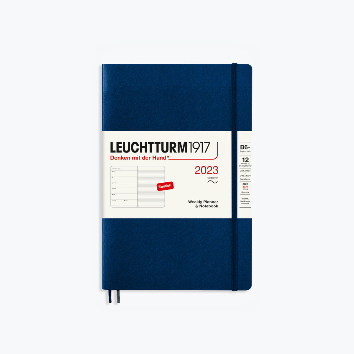 Leuchtturm1917 - 2024 Diary - Weekly Notebook - B6+ - Navy