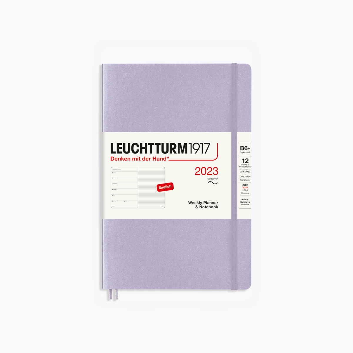 Leuchtturm1917 - 2024 Diary - Weekly Notebook - B6+ - Lilac