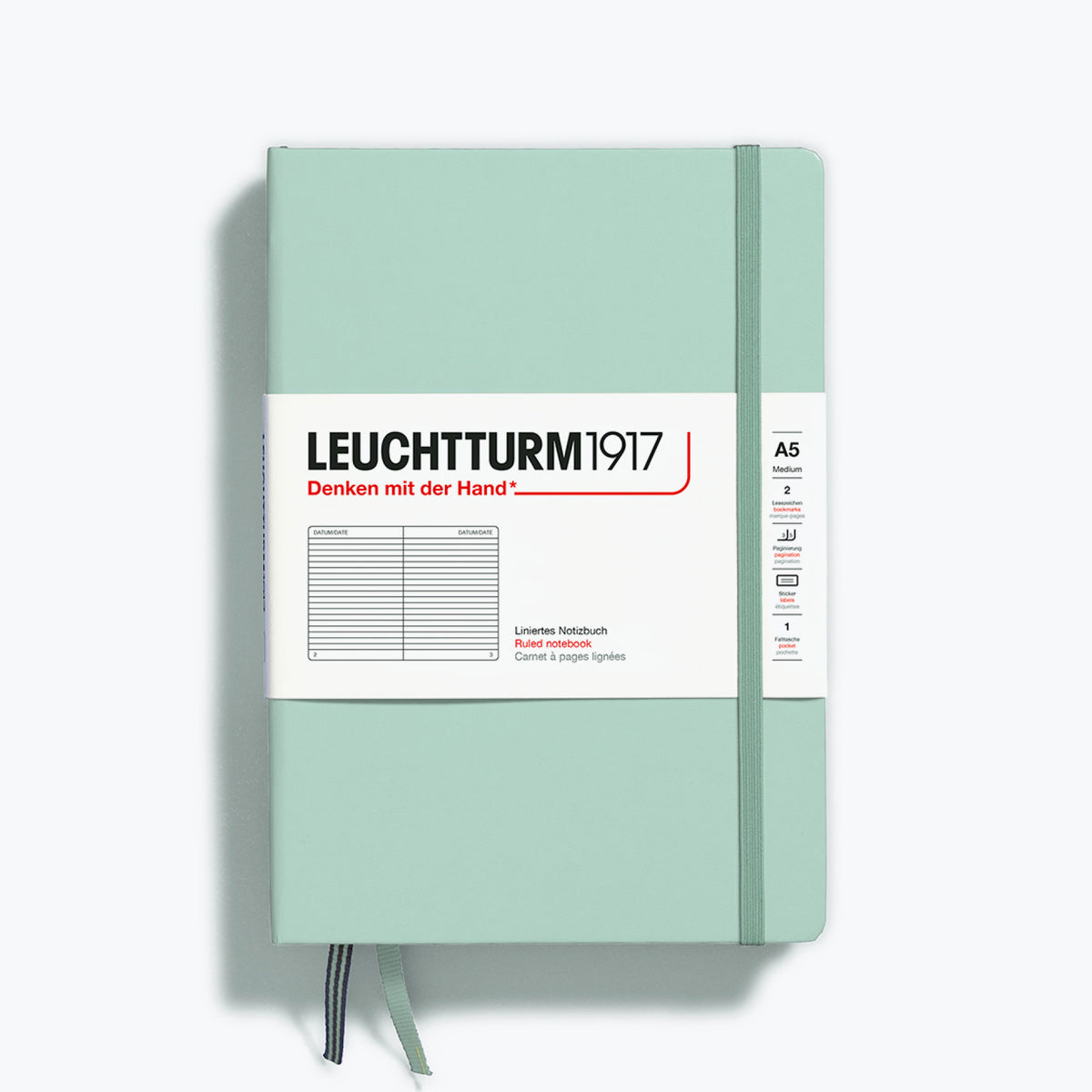 Leuchtturm1917 - Notebook - A5 - Natural - Mint Green