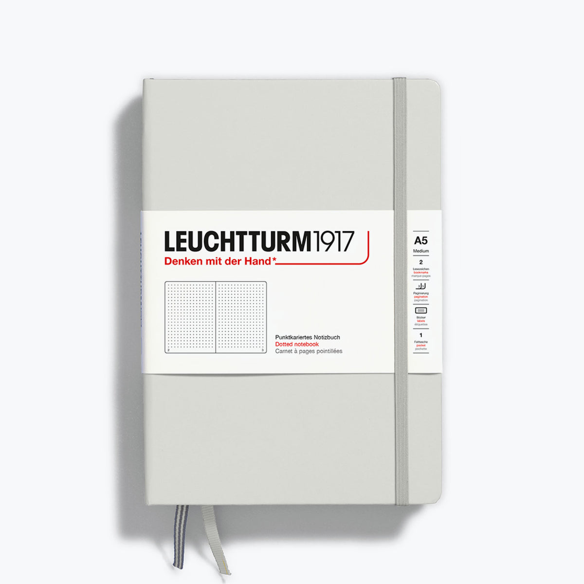 Leuchtturm1917 - Notebook - A5 - Natural - Light Grey