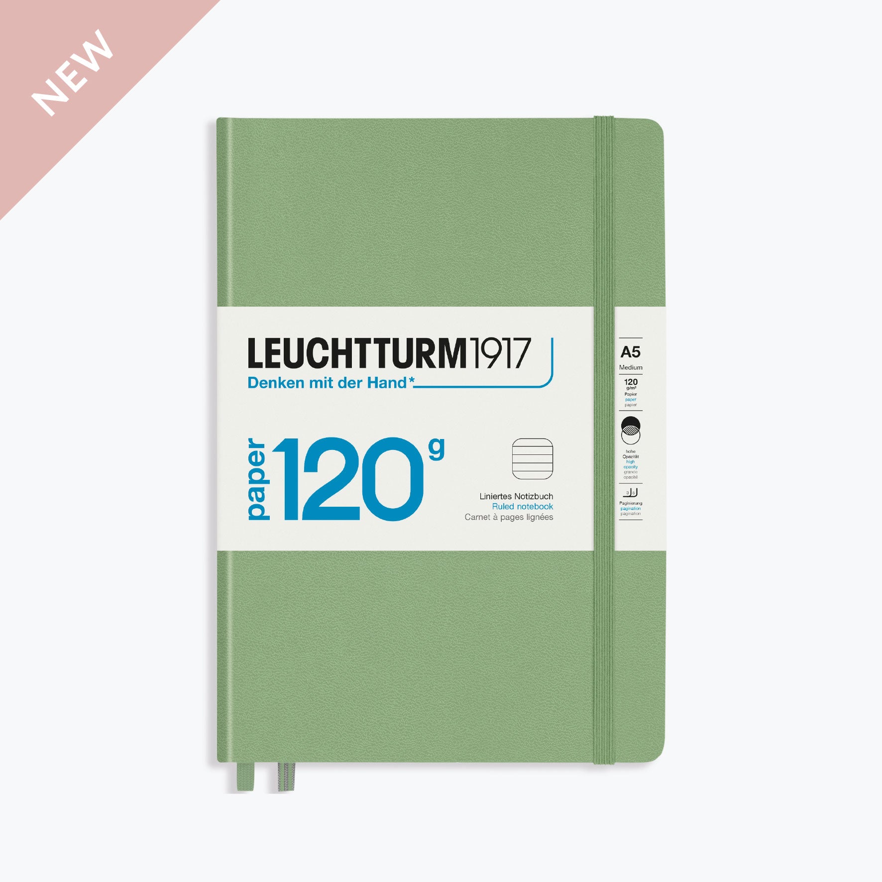 Leuchtturm1917 - Notebook - A5 - Paper 120 - Sage