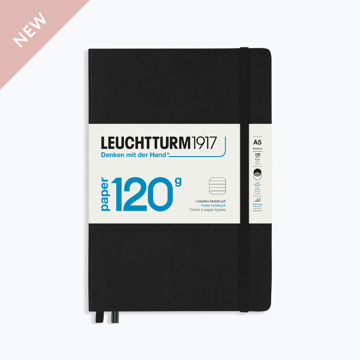 Leuchtturm1917 - Notebook - A5 - Paper 120 - Black