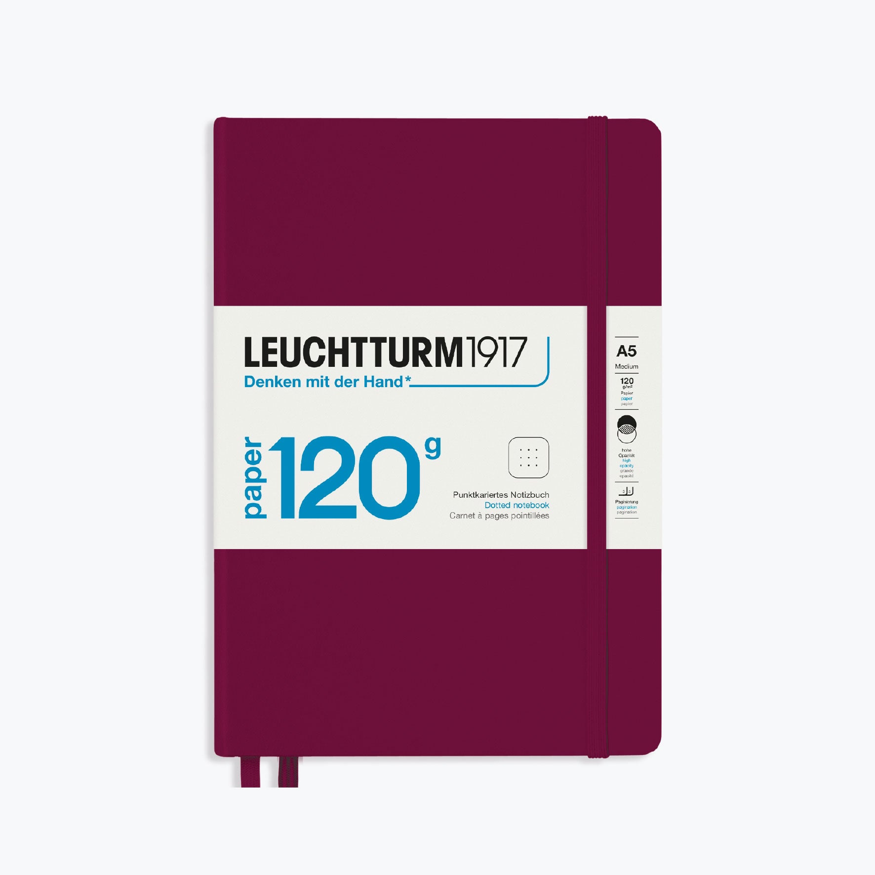 Leuchtturm1917 - Notebook - A5 - Paper 120 - Port Red