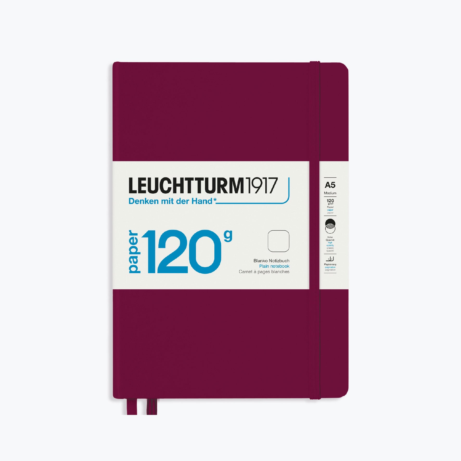 Leuchtturm1917 - Notebook - A5 - Paper 120 - Port Red