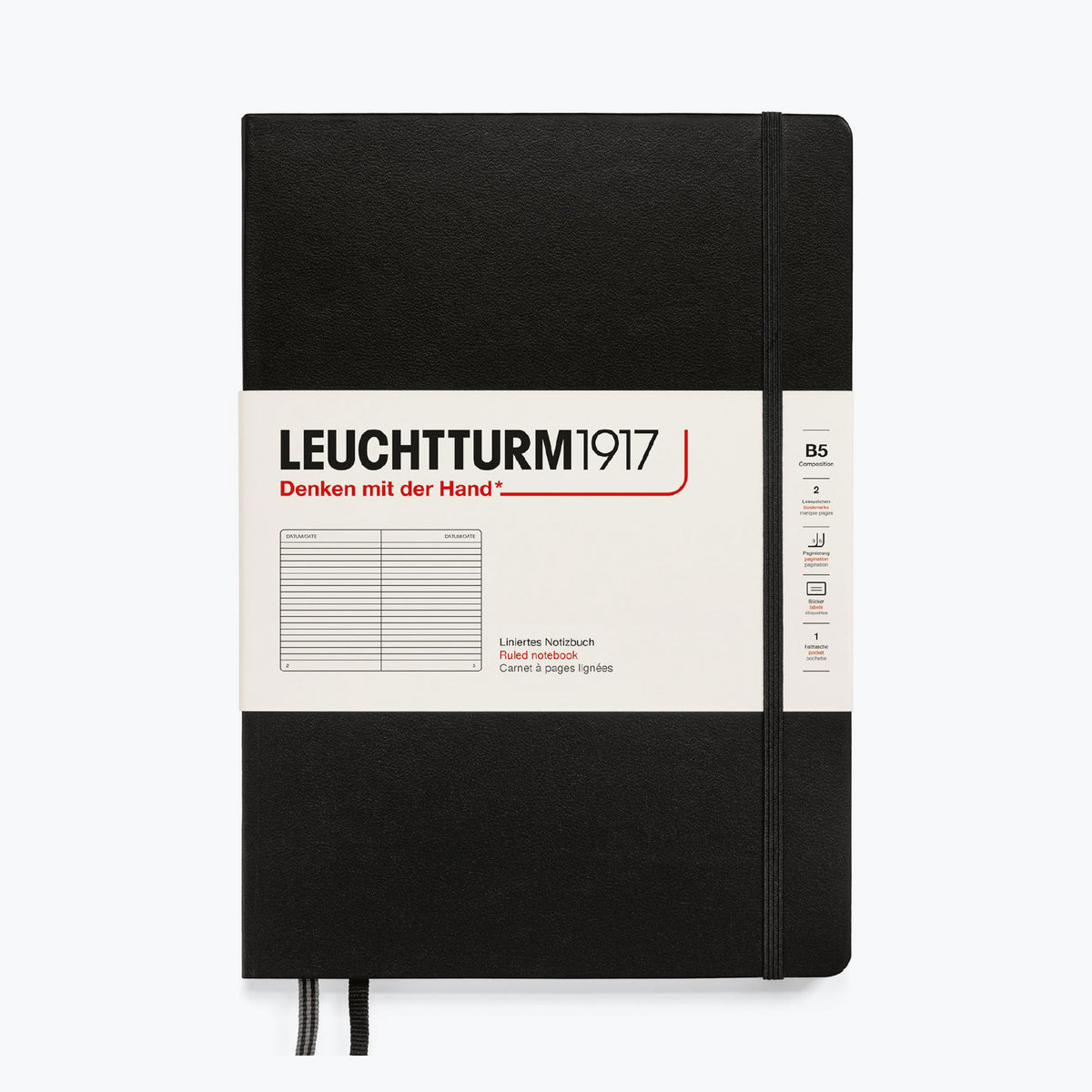 Leuchtturm1917 - Notebook - Hardcover - B5 - Black