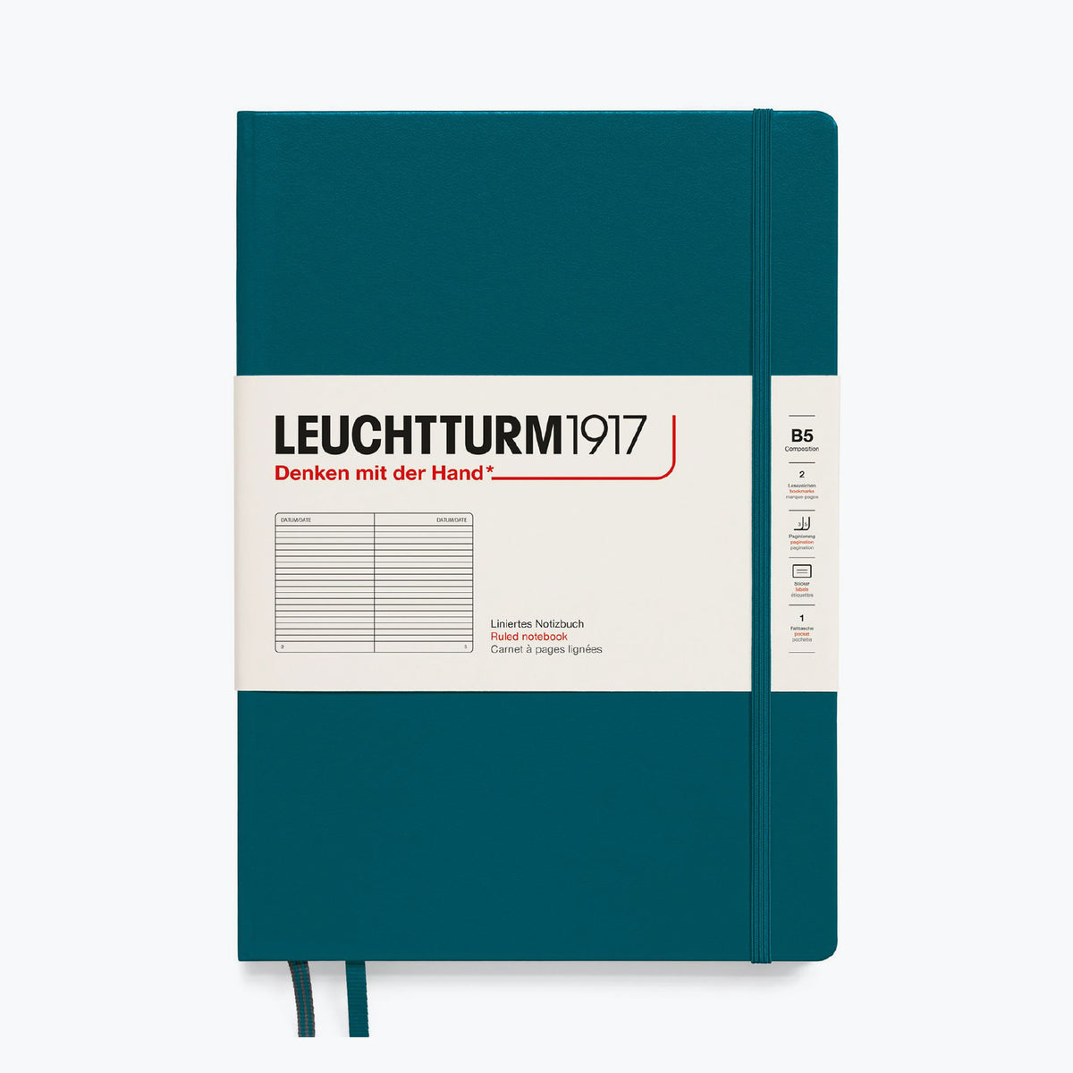 Leuchtturm1917 - Notebook - Hardcover - B5 - Pacific Green