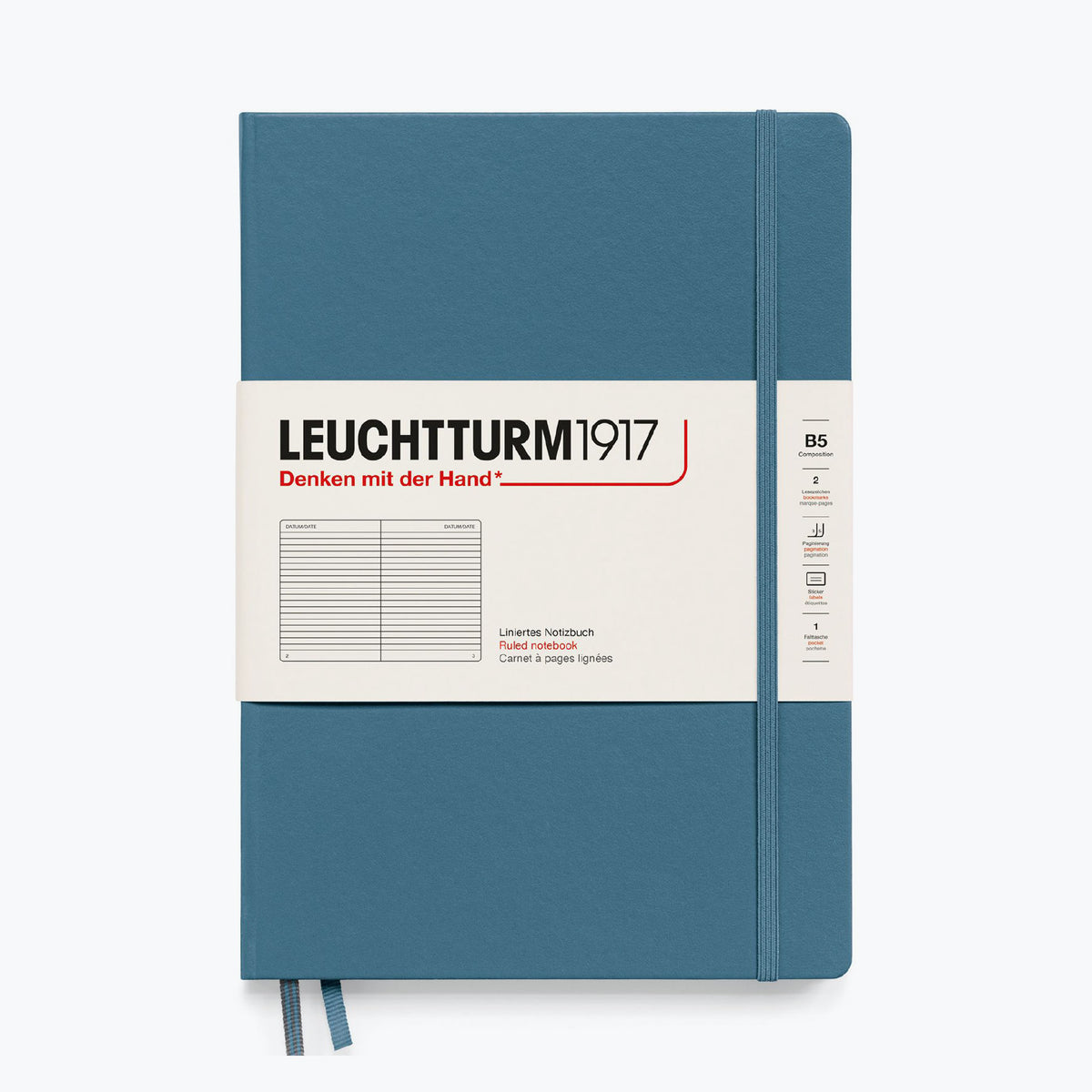 Leuchtturm1917 - Notebook - Hardcover - B5 - Stone Blue