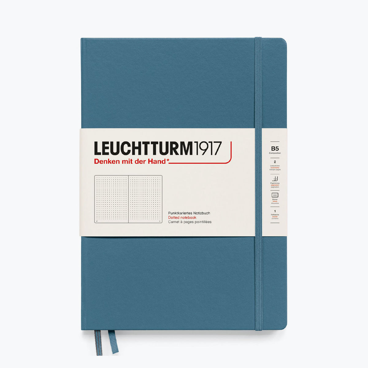 Leuchtturm1917 - Notebook - Hardcover - B5 - Stone Blue