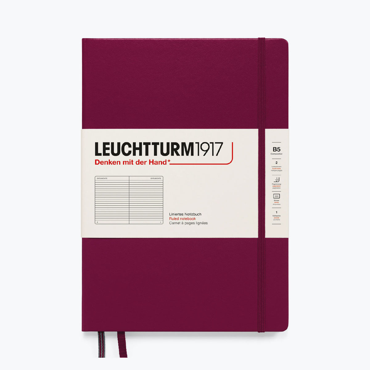 Leuchtturm1917 - Notebook - Hardcover - B5 - Port Red <Outgoing>