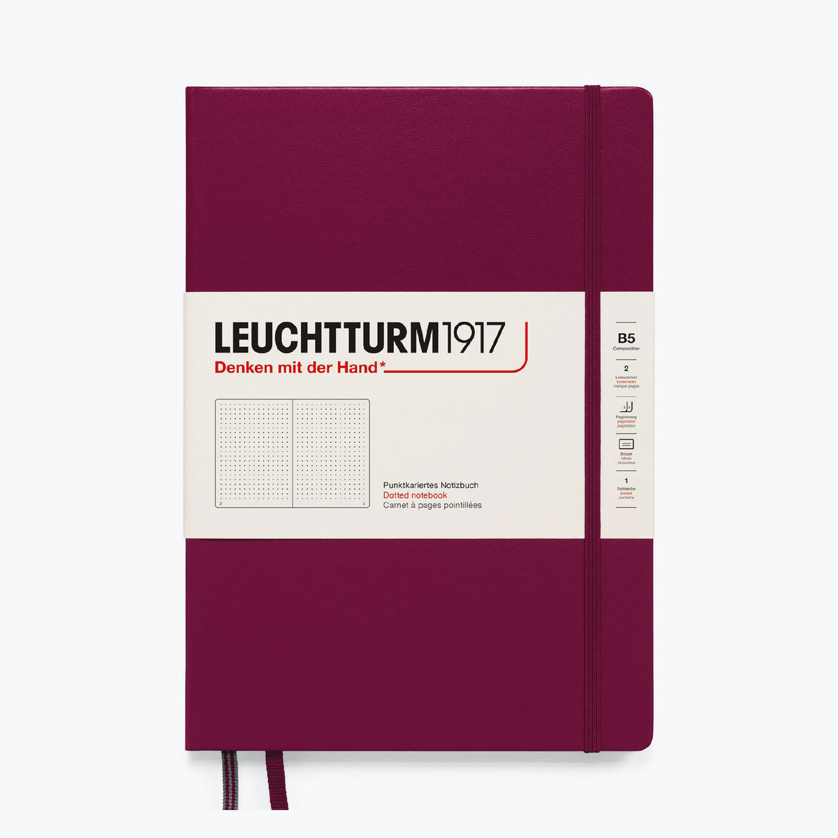 Leuchtturm1917 - Notebook - Hardcover - B5 - Port Red <Outgoing>