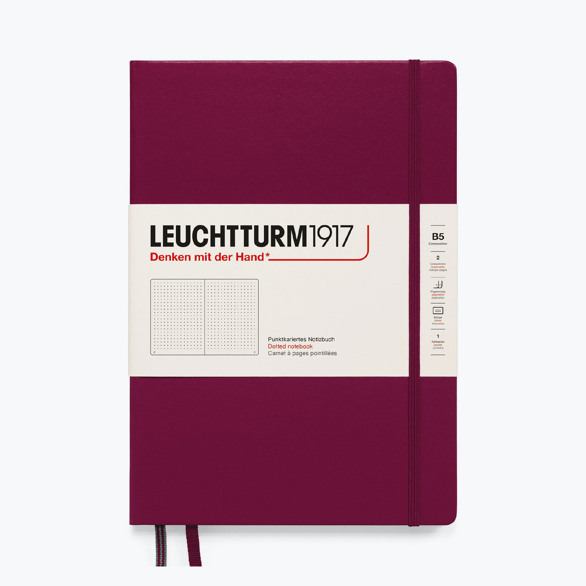 Leuchtturm1917 - Notebook - Hardcover - B5 - Port Red
