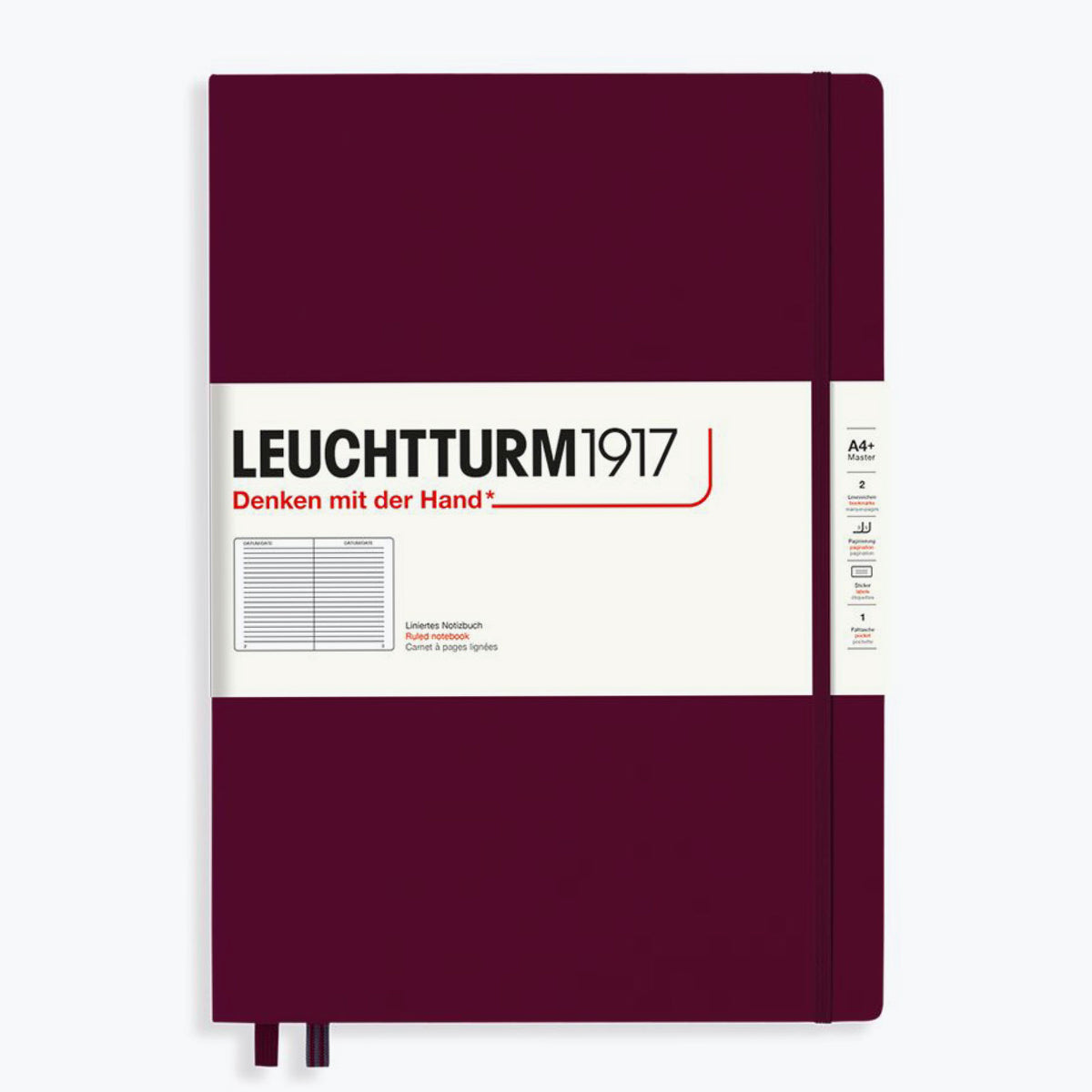 Leuchtturm1917 - Notebook - A4+ - Port Red <Outgoing>