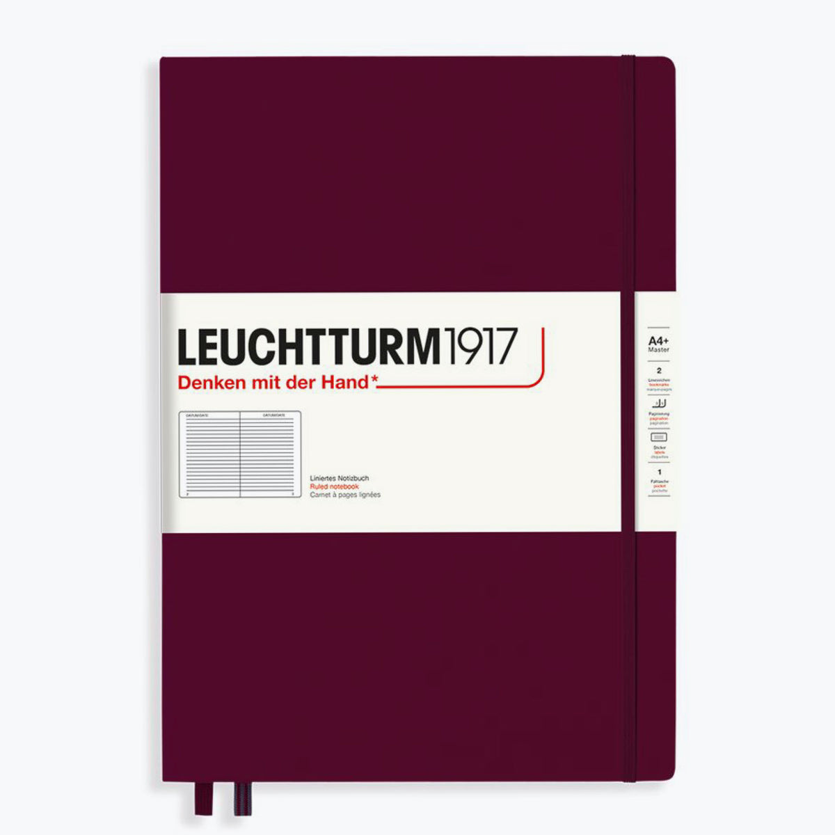 Leuchtturm1917 - Notebook - A4+ - Port Red