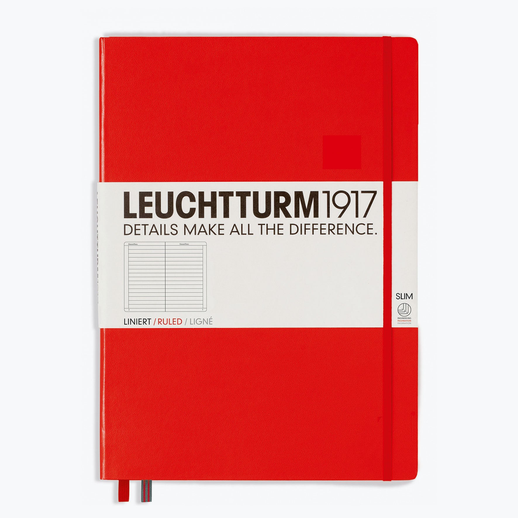 Leuchtturm1917 - Notebook - A4+ - Slim - Red <Outgoing>
