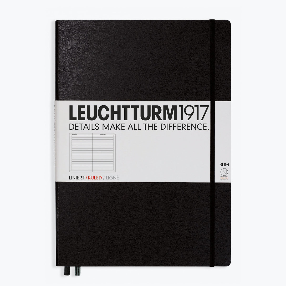 Leuchtturm1917 - Notebook - A4+ - Slim - Black