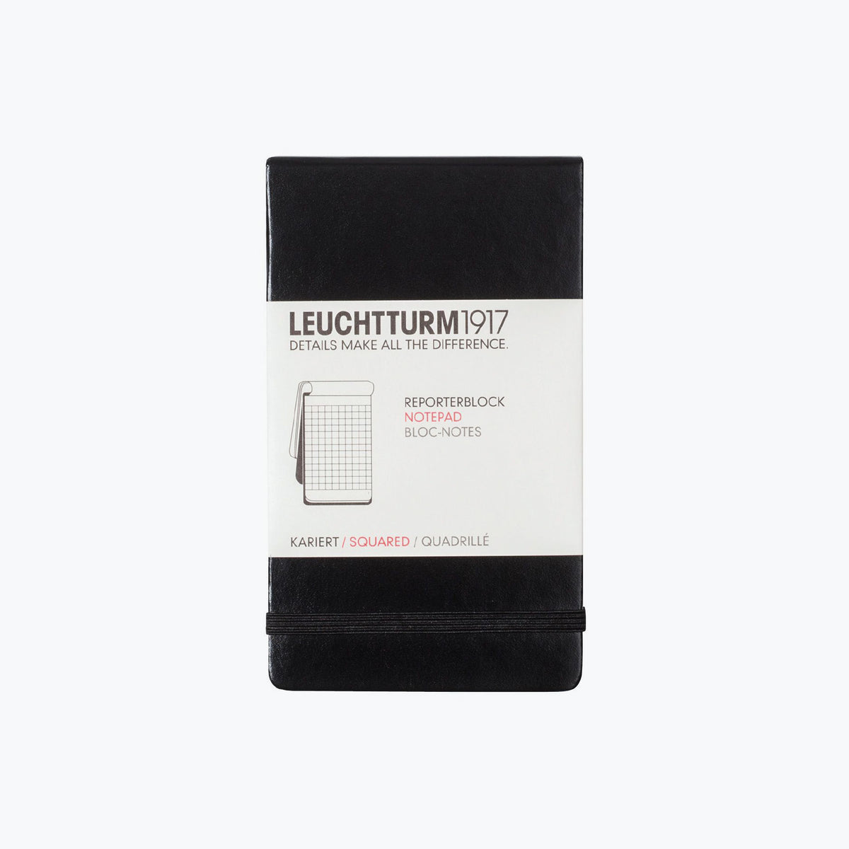Leuchtturm1917 - Notebook - Reporter Notepad - Black