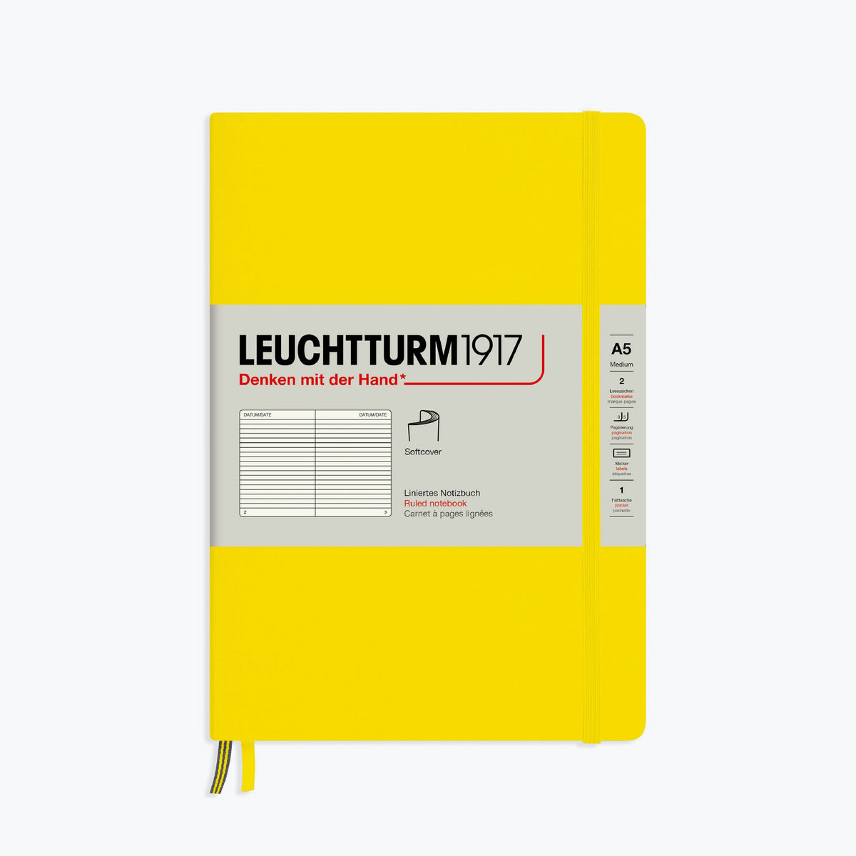 Leuchtturm1917 - Notebook - Softcover - A5 - Lemon