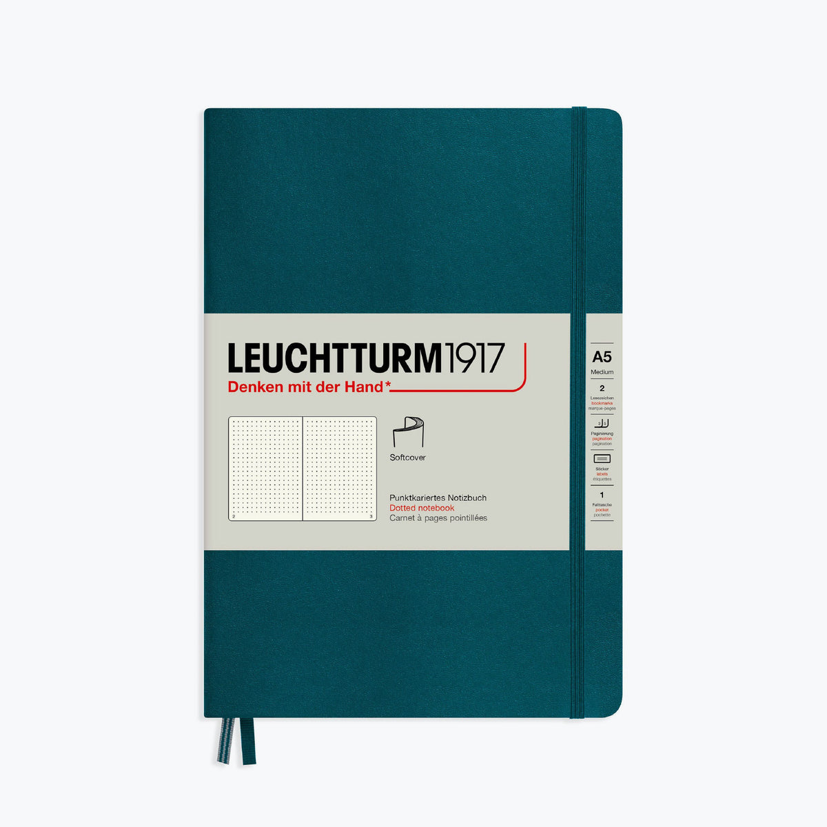 Leuchtturm1917 - Notebook - Softcover - A5 - Pacific Green