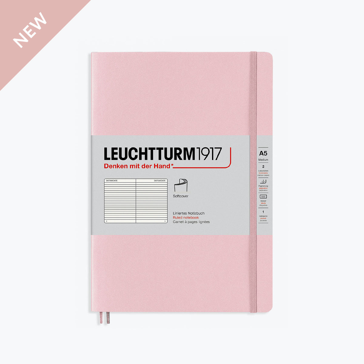 Leuchtturm1917 - Notebook - Softcover - A5 - Powder <Outgoing>