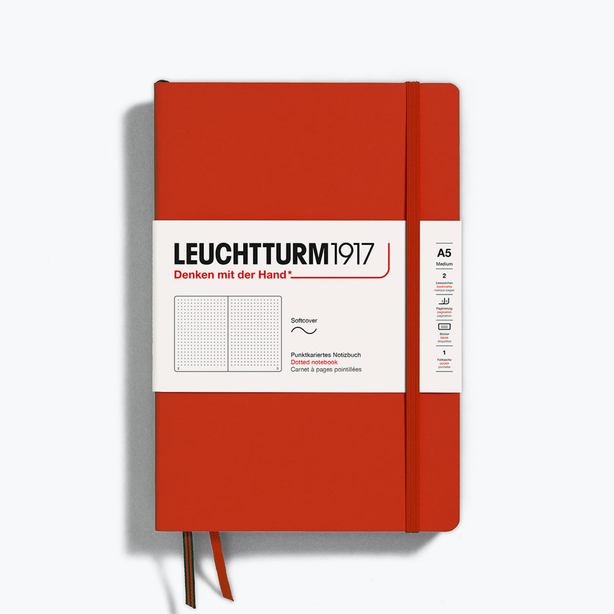 Leuchtturm1917 - Notebook - Softcover - A5 - Natural - Fox Red